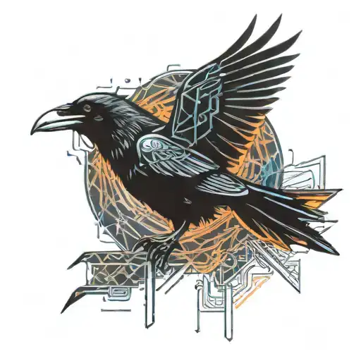 Raven Flying