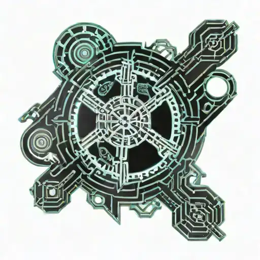 Circle Pattern With Crosses