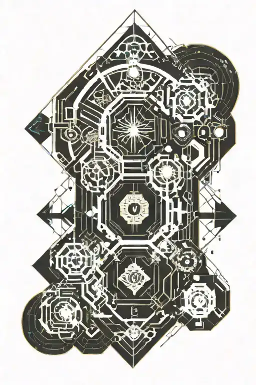 An Abstract Representation Of The Spiritual Enlightenment Experienced During A Trip On Lsd