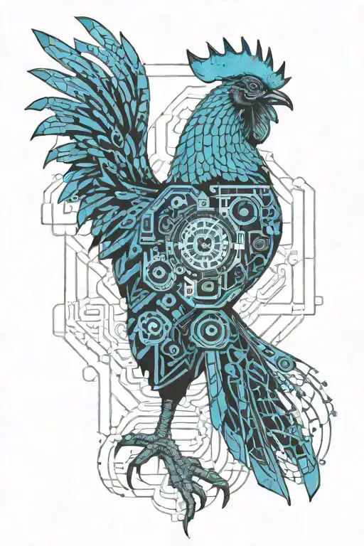 1993 March Blue Rooster