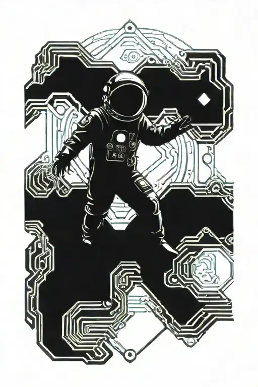 Astronaut Anime Style