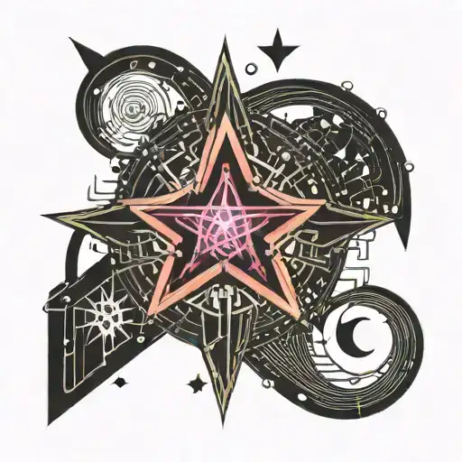 Star And Music Notes