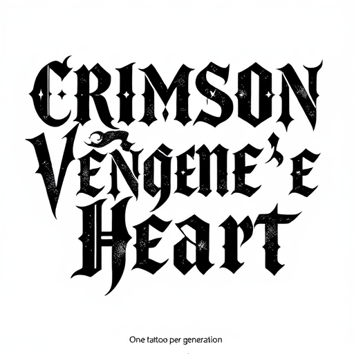 Crimson Flame’s Vengeful Heart Tattoo idea