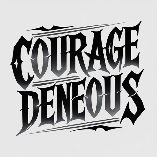 Courageous Tattoo idea