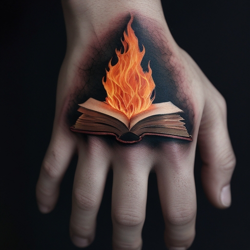 Flaming Book