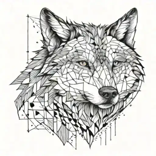 An Intricate Financial Chart Or Graph With Subtle Wolf Imagery Intertwined