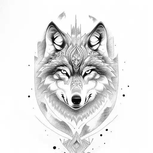 Wolf With Fenix Fighting