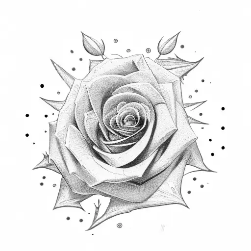 Rose That Thorns Spell Out Family