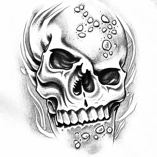 A Skull With An Open Mouth