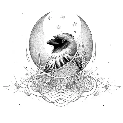 Crow In The Moonlight