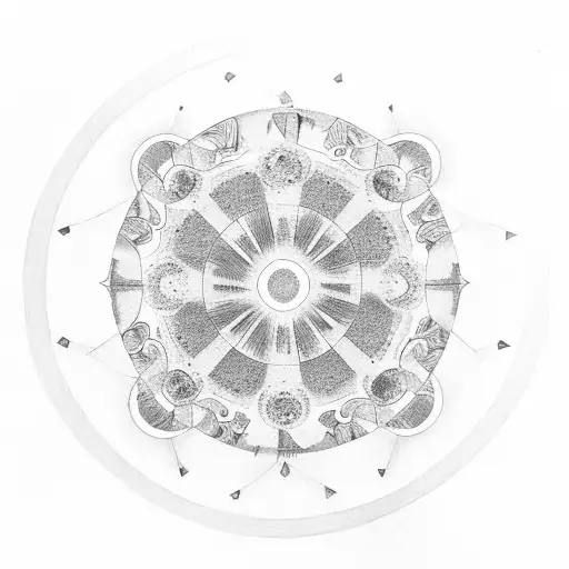 Zen Circle With X In De Center