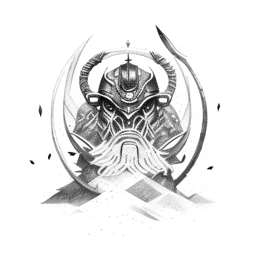 A Warrior Surrounded By Powerful Predators