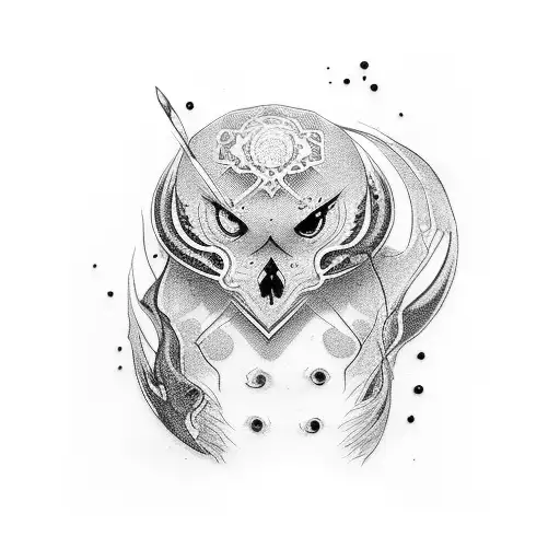 Small Black And White Tattoo With Jael