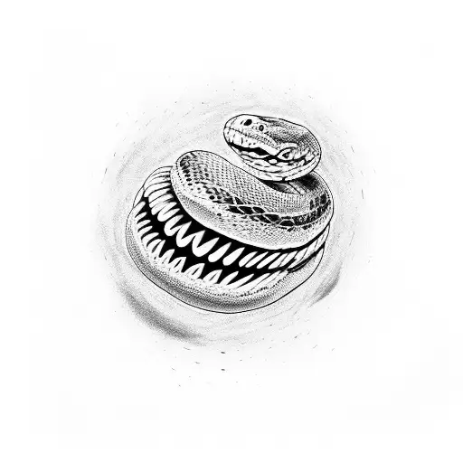 Snake Around An Ancle