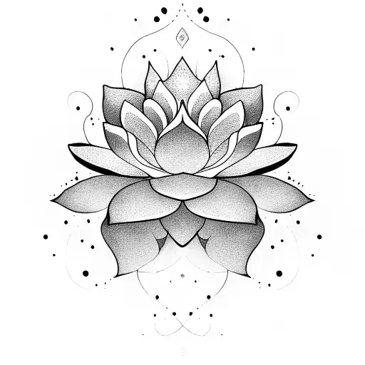 Lotus Flower With Big Petals