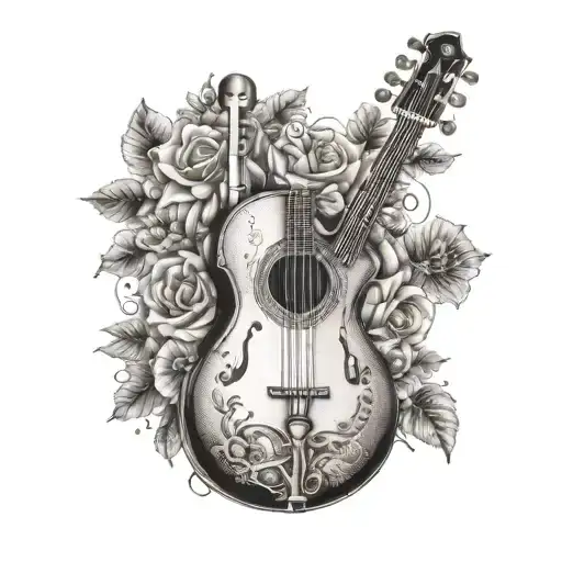 A Portrait Of Your Partner With A Hidden Musical Instrument Incorporated Into The Design