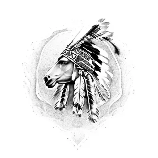 Native Indian Style Horse