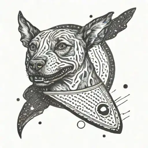 Star Trek And Dog Print