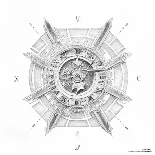 17 In Roman Numerals With An Aquamarine Stone