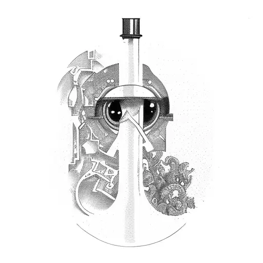 A Vintage Magnifying Glass Revealing Hidden Messages In A Book