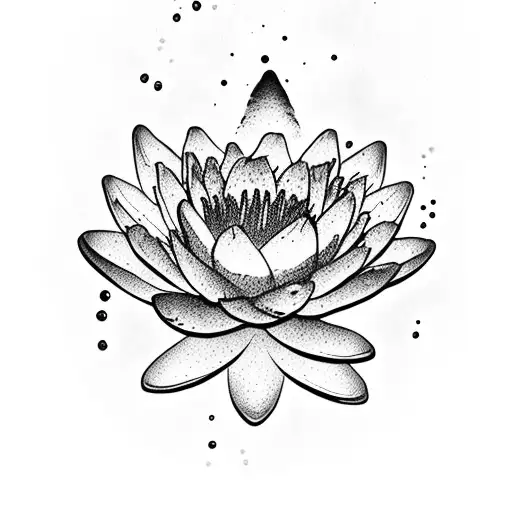 A Water Lilly With Tiger