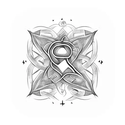 Paramedic Symbol Wrapped In Vines