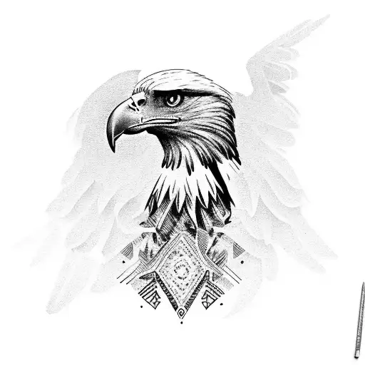 Eagle Bird Male And His Baby