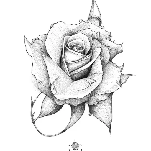 White Rose And Daffodil