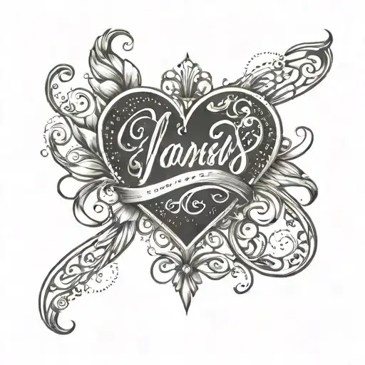 Design A Tattoo Showcasing The Frase Vasy Logo Intertwined With A Heart Symbolizing Love For Family