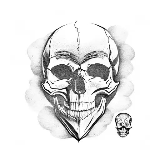 A Skull Wearing A Hacker's Mask