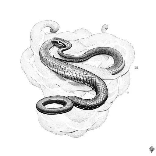 Snake Going From Arm To Chest