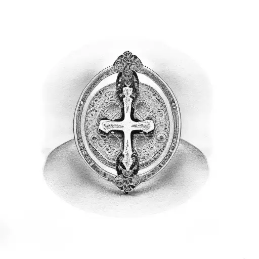 Cross Wedding Ring And Pacifier