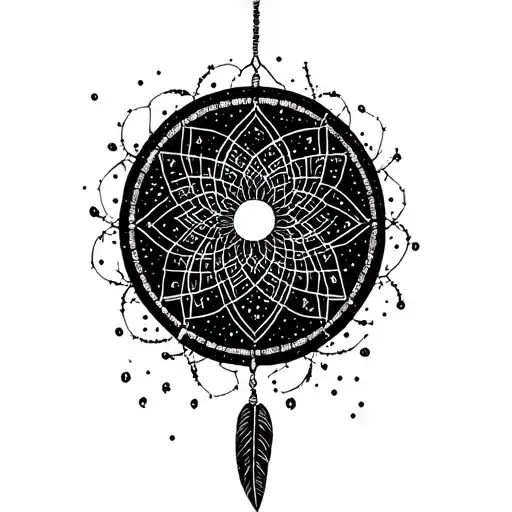 Dreamcatcher With Zodiac Sign Virgo Constellation