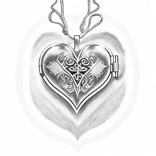 Heart Locket Clock