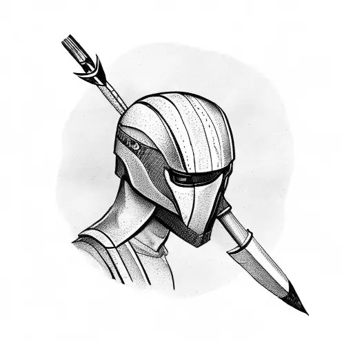 Arrow And Helmet