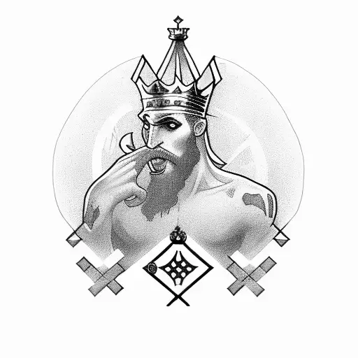 Chess King With Atom