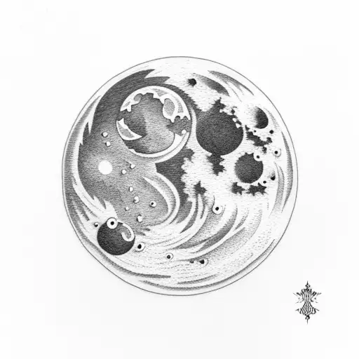 Moon Tattoo For A Girl