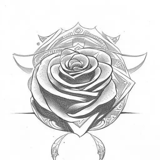 Aztec With Roses And God And