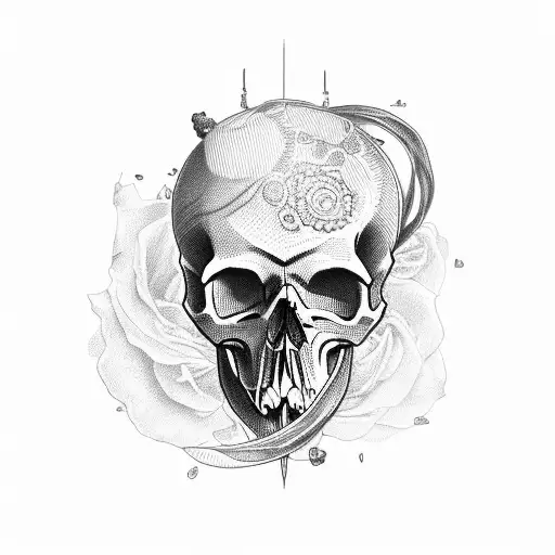 Skull Piston Compteur Aile