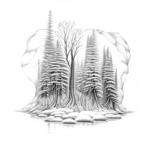 A Forest Landscape With Intricate Details Reflecting Your Love For Forest Engineering