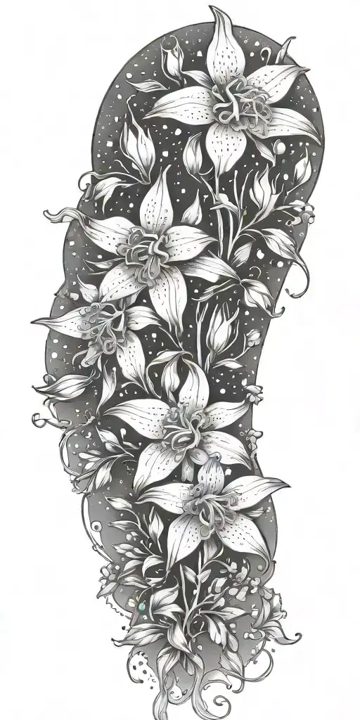 Columbine And Azalea Flowers