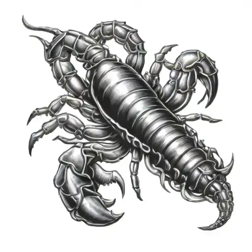 Draw A Scorpion Tattoo With Boxing Gloves On Hand