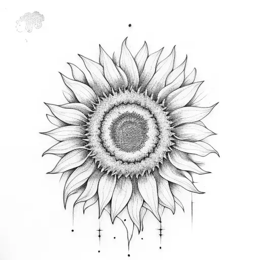 Sunflower And Rainbow