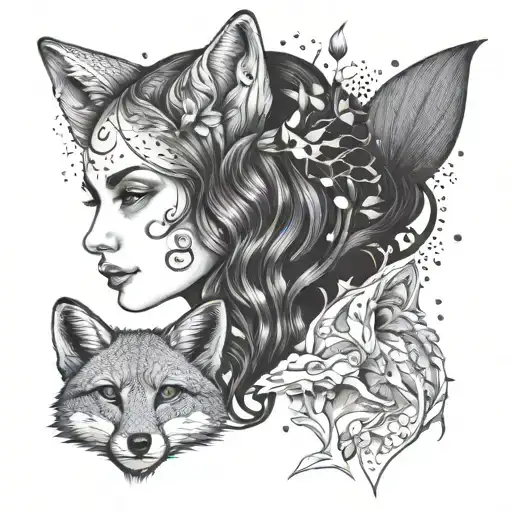Girl And Fox