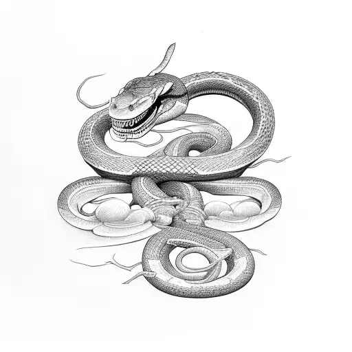 Viper Snake In A Storm