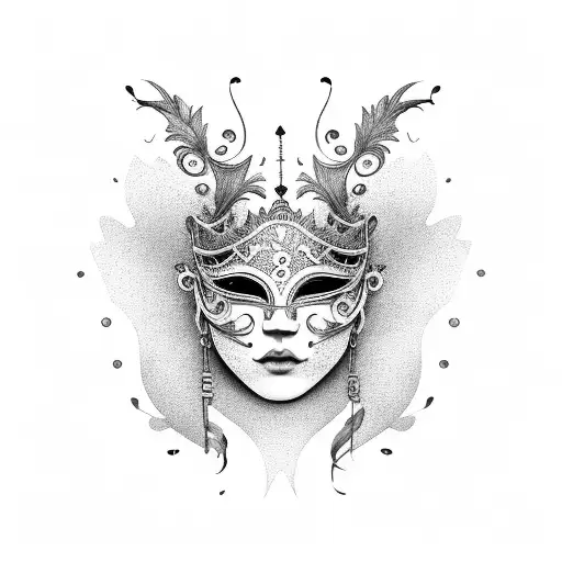 Venetian Mask Music Note