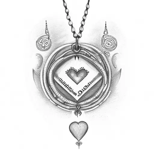 Necklace Representing Love And Family