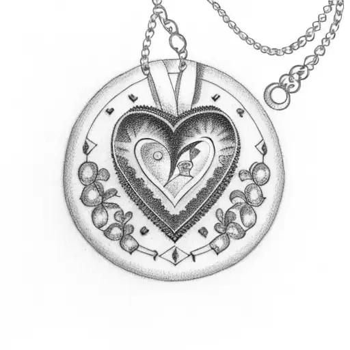 Necklace Representing Love And Family