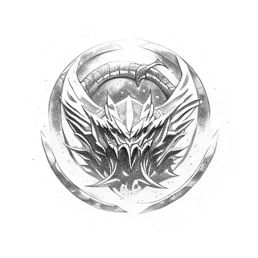 The Iconic Monster Hunter Logo With A Sapphire Star Twist