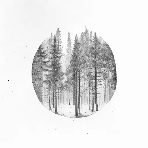 Forest With Photography And Travel Elements